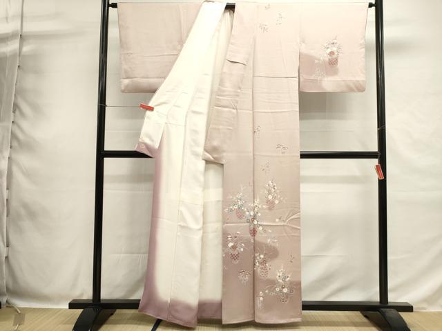 平和屋着物■訪問着　花籠文　暈し染め　三越扱い　正絹　逸品　DABH1870cd