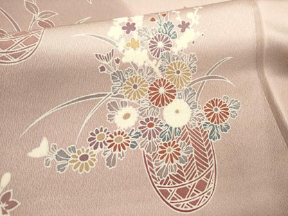 平和屋着物■訪問着　花籠文　暈し染め　三越扱い　正絹　逸品　DABH1870cd