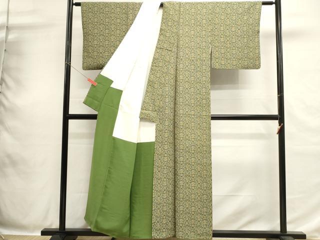 平和屋着物■上質な小紋　抽象花文　正絹　逸品　DABH1871cd