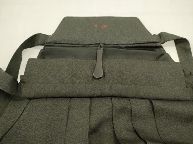 平和屋着物●男性　行灯袴　抽象文様　正絹　逸品　DABH1892cd