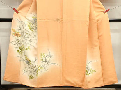 平和屋着物■訪問着　枝松文　暈し染め　正絹　逸品　DABH1902cd