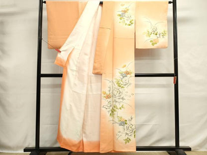 平和屋着物■訪問着　枝松文　暈し染め　正絹　逸品　DABH1902cd