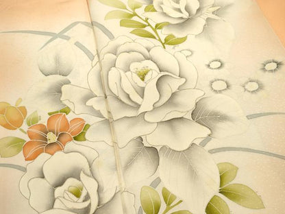 平和屋着物■訪問着　枝松文　暈し染め　正絹　逸品　DABH1902cd