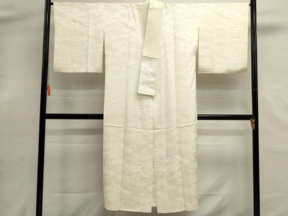 平和屋着物■長襦袢　袷　雲重ね地紋　正絹　逸品　DABH1906cd