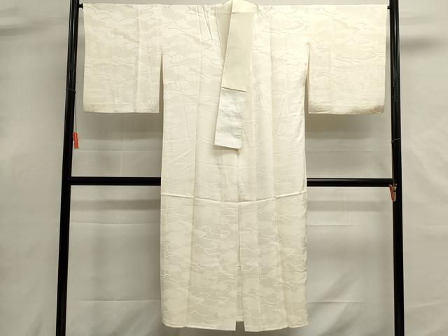 平和屋着物■長襦袢　袷　雲重ね地紋　正絹　逸品　DABH1906cd