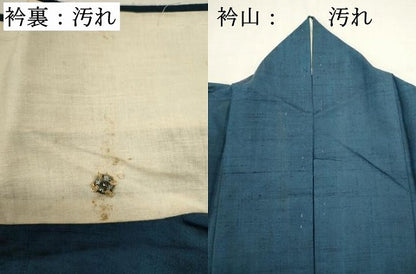 平和屋着物■色留訪問着　紬地　更紗花文　胴抜き仕立て　正絹　逸品　DABH1912cd