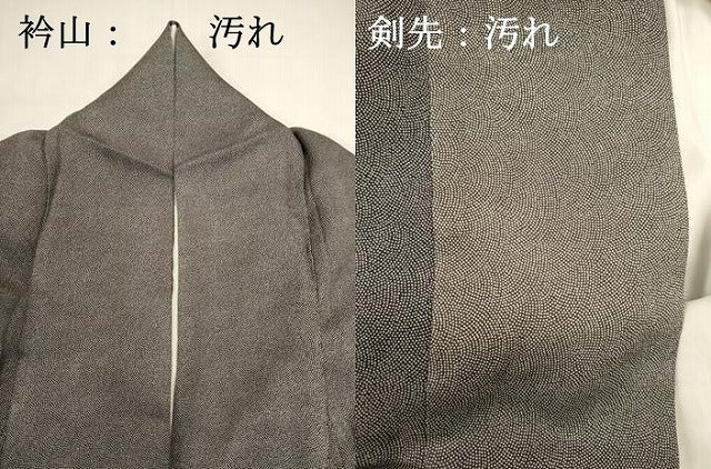 平和屋着物■江戸小紋　鮫小紋柄　池田深光作　正絹　逸品　DABH1923cd