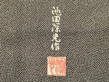 平和屋着物■江戸小紋　鮫小紋柄　池田深光作　正絹　逸品　DABH1923cd