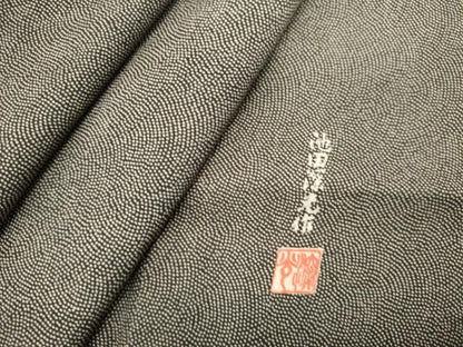 平和屋着物■江戸小紋　鮫小紋柄　池田深光作　正絹　逸品　DABH1923cd