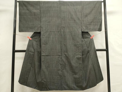 平和屋着物■男性　紬　間道　正絹　逸品　DABH1926cd