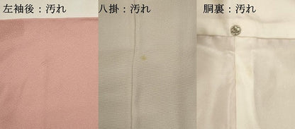 平和屋着物■上質な色無地　飾花地紋　珊瑚色　正絹　逸品　DABH1928cd　