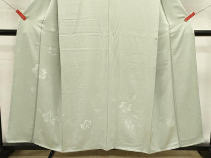 平和屋着物■訪問着　刺繍　舞花文　正絹　逸品　DABH1929cd