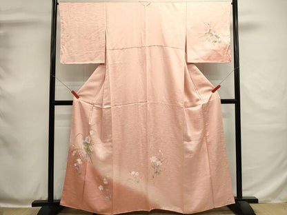 平和屋着物■訪問着　枝花文　暈し染め　正絹　逸品　DABH1932cd