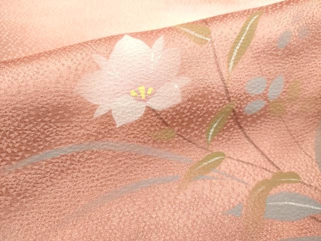 平和屋着物■訪問着　枝花文　暈し染め　正絹　逸品　DABH1932cd