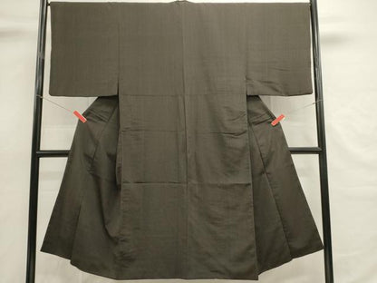 平和屋着物■男性　間道　正絹　逸品　DABH1938cd