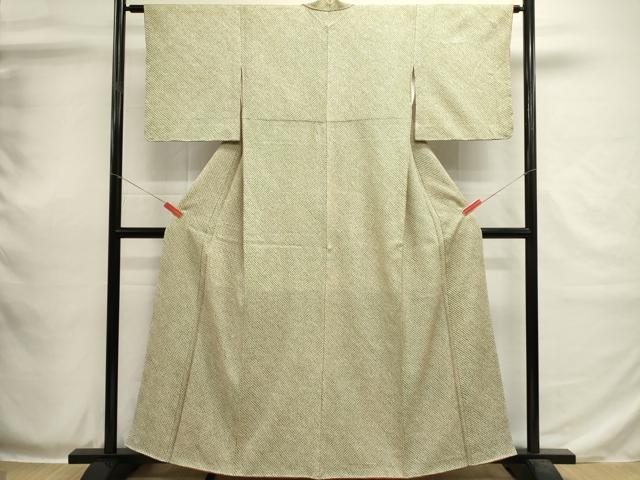 平和屋着物■大変加工の良い総絞り小紋　正絹　逸品　DABH1940cd