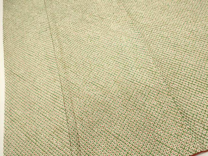 平和屋着物■大変加工の良い総絞り小紋　正絹　逸品　DABH1940cd