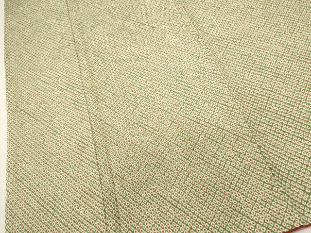 平和屋着物■大変加工の良い総絞り小紋　正絹　逸品　DABH1940cd