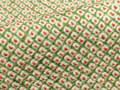 平和屋着物■大変加工の良い総絞り小紋　正絹　逸品　DABH1940cd