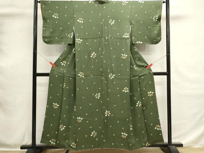 平和屋着物■上質な小紋　絞り　舞花文　正絹　逸品　DABH1944cd