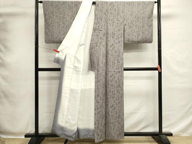 平和屋着物■上質な小紋　抽象文様　正絹　逸品　DABH1948cd