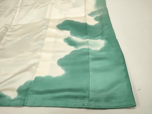 平和屋着物■訪問着　雲重ね文　青海波　暈し染め　金通し地　正絹　逸品　DABH1962cd