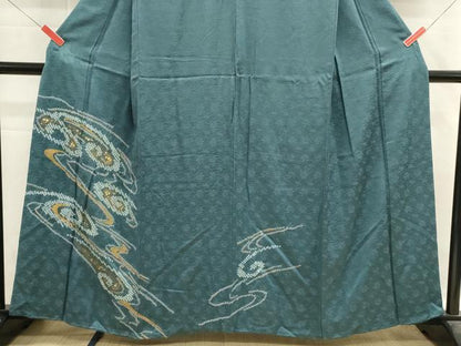 平和屋着物■訪問着　絞り　流水文　金彩　伊勢丹扱い　正絹　逸品　DABH1972cd