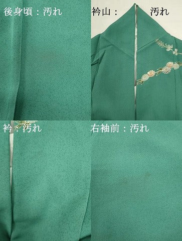 平和屋着物■訪問着　雪輪草花文　金彩　正絹　逸品　DABH1980cd