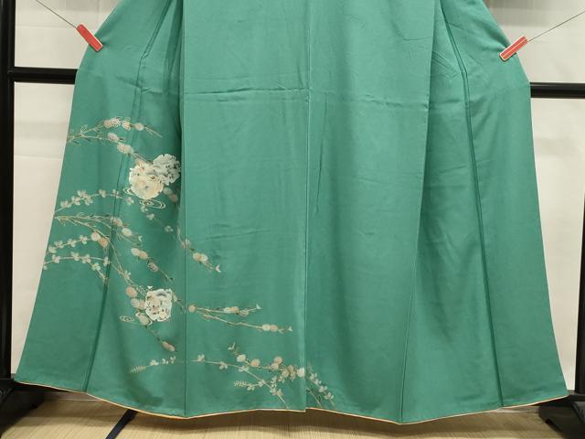 平和屋着物■訪問着　雪輪草花文　金彩　正絹　逸品　DABH1980cd