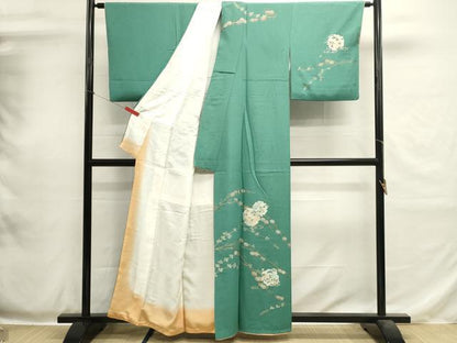 平和屋着物■訪問着　雪輪草花文　金彩　正絹　逸品　DABH1980cd