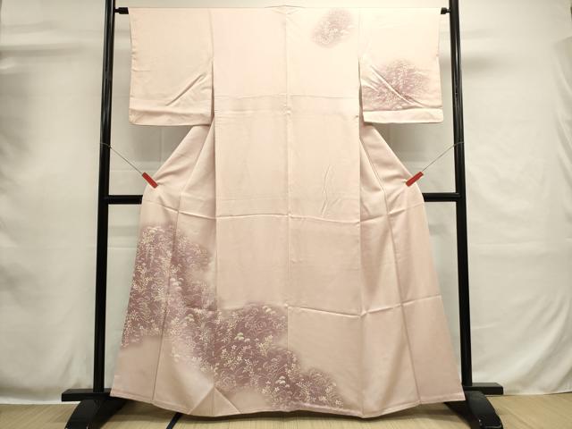 平和屋着物■訪問着　草花文　暈し染め　正絹　逸品　DABH1981cd