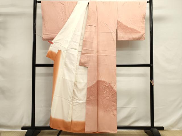 平和屋着物■訪問着　総刺繍　花笛文　暈し染め　正絹　逸品　DABH1982cd