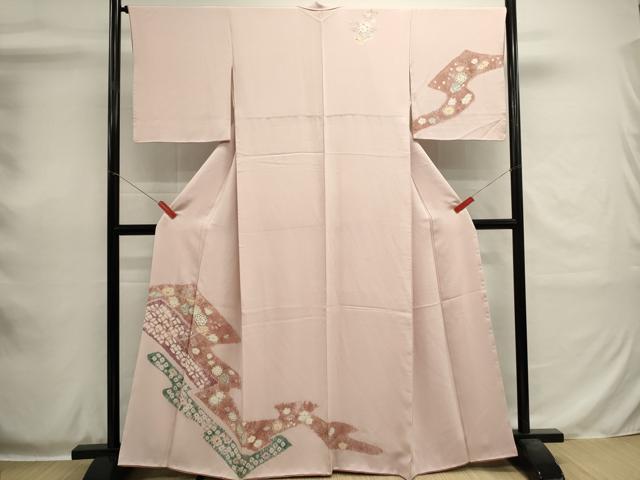 平和屋着物■訪問着　絞り　辻が花　正絹　逸品　DABH1984cd