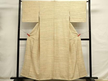 平和屋着物■上質な小紋　籠目文様　正絹　逸品　DABH1989cd