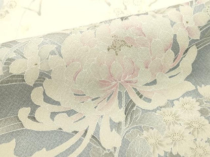 平和屋着物■訪問着　草花文　乱菊　牡丹　暈し染め　正絹　逸品　DABH1997cd