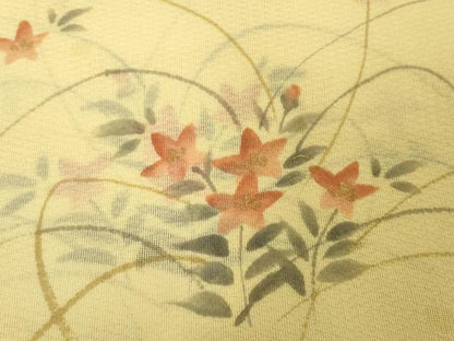 平和屋着物＊夏物 和装小物 帯揚げ10枚セット 絽 縦絽 絞り　桔梗地紋 撫子地紋　金彩　全て正絹 逸品 DABH2030zzz