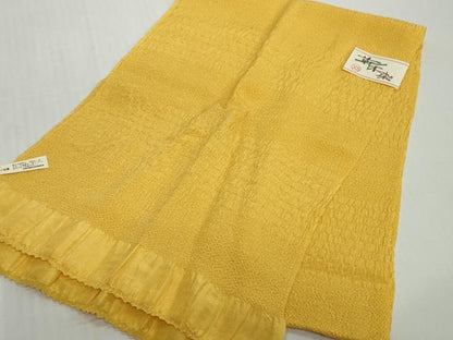 平和屋着物●和装小物　帯締め・帯揚げセット　草木染　黄金色　冠組　さが美扱い　逸品　未使用　DABH2061zzz