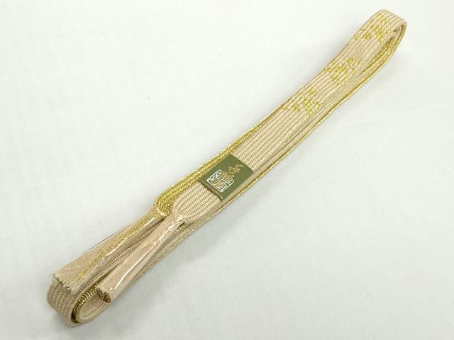 平和屋着物●和装小物　帯締め・帯揚げセット　霞文　高麗組　金糸　逸品　未使用　DABH2063zzz