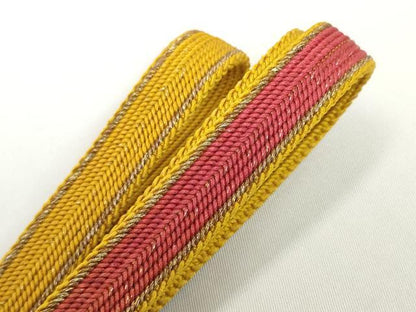 平和屋着物●和装小物　帯締め・帯揚げセット　中抜き絞り　斜線文　逸品　未使用　DABH2067zzz