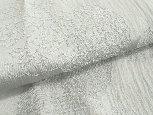 平和屋着物●和装小物　帯締め・帯揚げセット　法事用　雪輪花地紋　灰青色　逸品　未使用　DABH2069zzz
