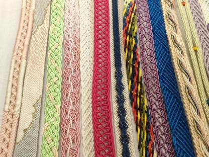 平和屋着物＊夏物　和装小物　帯締め20本セット　レース織　銀糸　逸品　DABH2071zzz