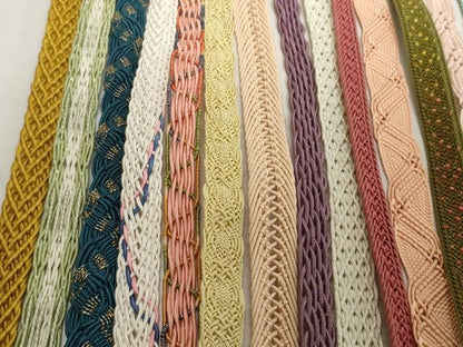 平和屋着物＊夏物　和装小物　帯締め20本セット　レース織　金糸　逸品　DABH2072zzz