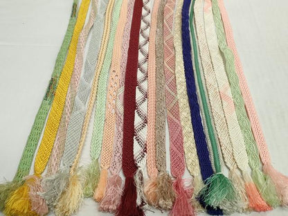 平和屋着物＊夏物　和装小物　帯締め20本セット　レース織　金糸　逸品　DABH2073zzz