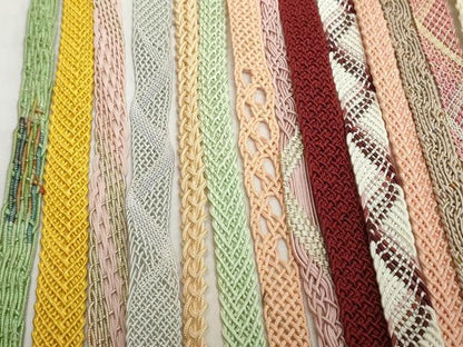 平和屋着物＊夏物　和装小物　帯締め20本セット　レース織　金糸　逸品　DABH2073zzz