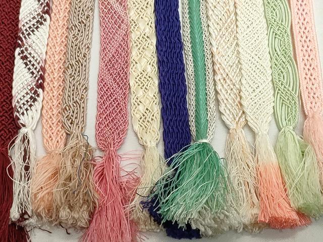 平和屋着物＊夏物　和装小物　帯締め20本セット　レース織　金糸　逸品　DABH2073zzz