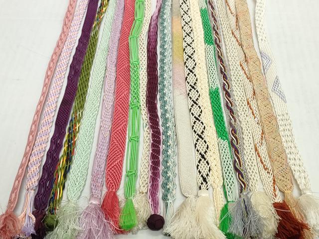 平和屋着物＊夏物　和装小物　帯締め20本セット　レース織　金糸　逸品　DABH2074zzz