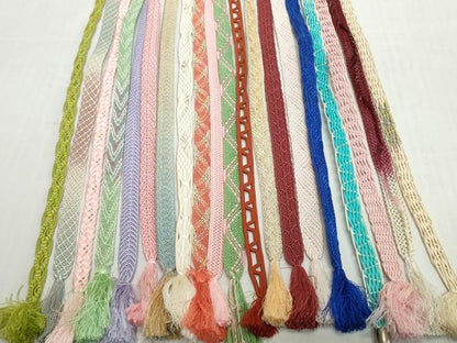 平和屋着物＊夏物　和装小物　帯締め20本セット　レース織　金糸　逸品　DABH2075zzz
