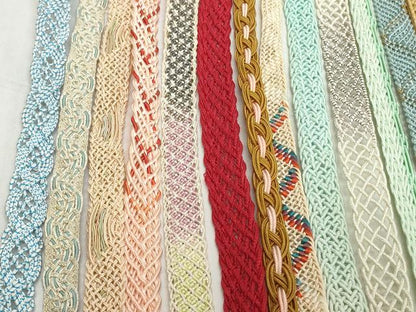 平和屋着物＊夏物　和装小物　帯締め20本セット　レース織　金糸　逸品　DABH2077zzz
