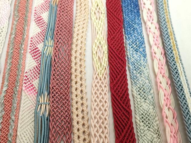 平和屋着物＊夏物　和装小物　帯締め20本セット　レース織　金糸　逸品　DABH2078zzz