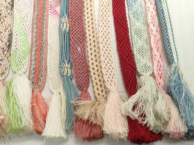 平和屋着物＊夏物　和装小物　帯締め20本セット　レース織　金糸　逸品　DABH2078zzz